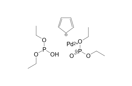 Palladium(II) cyclopenta-2,4-dien-1-ide diethyl hydrogen phosphite 1-[ethoxy(oxo)phosphanuidyl]oxyethane