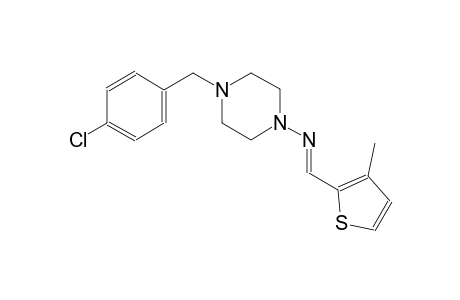 1-piperazinamine, 4-[(4-chlorophenyl)methyl]-N-[(E)-(3-methyl-2-thienyl)methylidene]-
