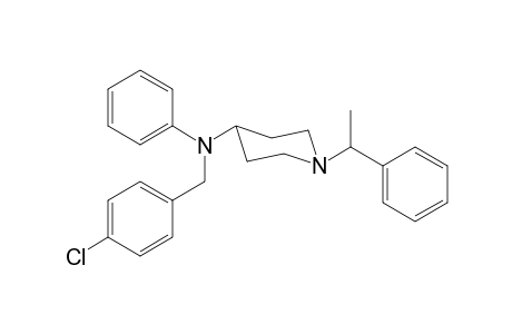 N-(4-Chlorobenzyl)-N-phenyl-1-(1-phenylethyl)piperidin-4-amine