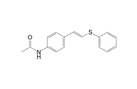 (E)-N-(4-(2-(phenylthio)vinyl)phenyl)acetamide