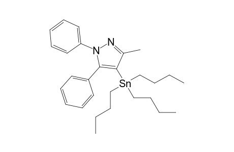3-Methyl-4-tributylstannyl-1,5-diphenylpyrazole