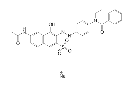 2-Naphthalenesulfonic acid, 6-(acetylamino)-3-[[4-(benzoylethylamino)phenyl]azo]-4-hydroxy-, monosodium salt