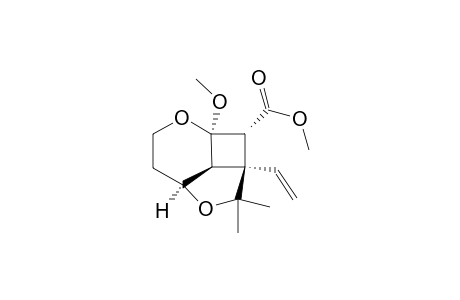 (1.alpha.,1a.alpha.,3a.alpha.,6a.alpha.,6b.alpha.)-(+-)-Methyl 1a-Ethenyloctahydro-6a-methoxy-2,2-dimethyl-3,6-dioxacyclobut[cd]indene-1-carboxylate
