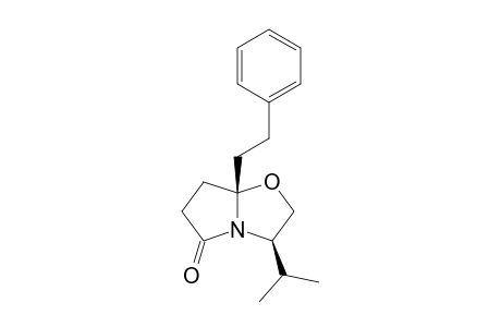 (3R,7aS)-3-(1-Methylethyl)-7a-(2-phenylethyl)-2,3,7,7a-tetrahydropyrrolo[2,1-b]oxazol-5-one