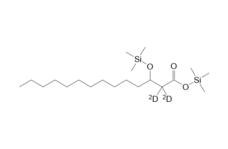 2,2-D2-3-hydroxymyristate 2TMS