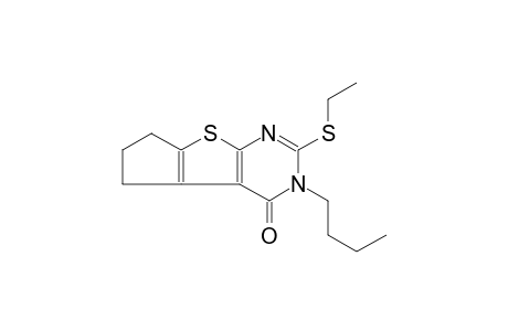4H-cyclopenta[4,5]thieno[2,3-d]pyrimidin-4-one, 3-butyl-2-(ethylthio)-3,5,6,7-tetrahydro-
