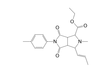 anti-endo-4-ethoxycarbonyl-1,3,3a,4,6,6a-hexahydro-2-(4-methylphenyl)-5-methyl-6-propenyl-2H,5H-pyrrolo[3,4-c]pyrrol-1,3-dione