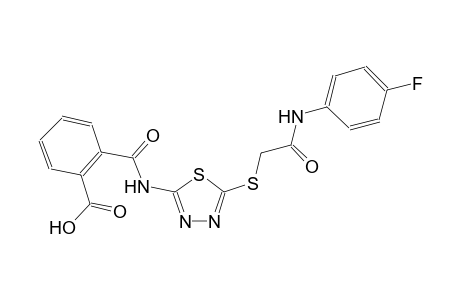 benzoic acid, 2-[[[5-[[2-[(4-fluorophenyl)amino]-2-oxoethyl]thio]-1,3,4-thiadiazol-2-yl]amino]carbonyl]-