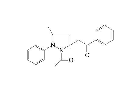 2-(2-Acetyl-5-methyl-1-phenylpyrazolidin-3-yl)-1-phenylethanone