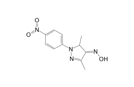 4-Hydroxyimino-3,5-dimethyl-1-p-nitrophenyl-2-pyrazoline