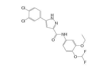 5-(3,4-dichlorophenyl)-N-[4-(difluoromethoxy)-3-ethoxyphenyl]-1H-pyrazole-3-carboxamide