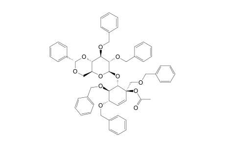 (3R,4S,5R,6S)-3-ACETOXY-5,6-DIBENZYLOXY-3-BENZYLOXYMETHYL-4-(2,3-DI-O-BENZYL-4,6-O-BENZYLIDENE-BETA-D-GLUCOPYRANOSYLOXY)-CYCLOHEXENE