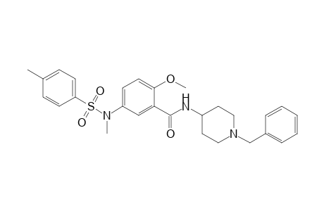 N-(1'-Benzyl-4'-piperidinyl)-2-methoxy-5-[N-methyl-N-(4"-toluenesulfonyl)amino]benzamide