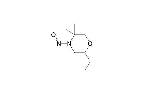 2-Ethyl-5,5-dimethyl-4-nitroso-morpholine