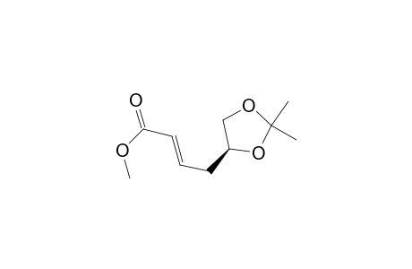 2-Butenoic acid, 4-(2,2-dimethyl-1,3-dioxolan-4-yl)-, methyl ester, [S-(E)]-