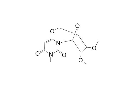 3,6-Epoxy-2H,8H-pyrimido[6,1-b][1,3]oxazocine-8,10(9H)-dione, 3,4,5,6-tetrahydro-4,5-dimethoxy-9-methyl-, [3R-(3.alpha.,4.beta.,5.beta.,6.alpha.)]-