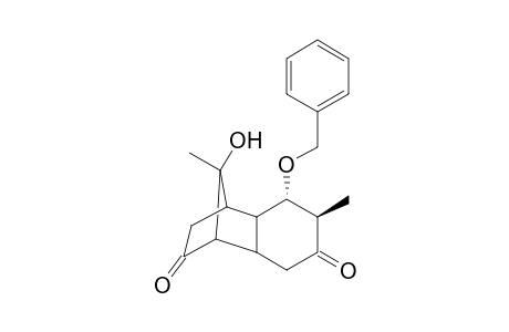 (5R,6S)-6-Benzyloxy-5,11-dimethyl-11-hydroxytricyclo[6.2.1.0(2,7)]undeca-4,10-dione