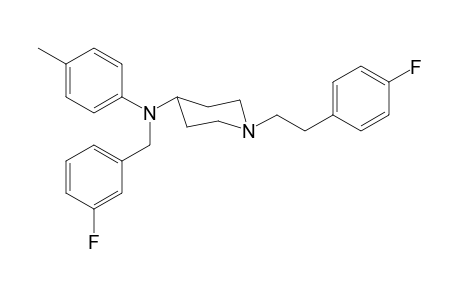 N-3-Fluorobenzyl-1-[2-(4-fluorophenyl)ethyl]-N-4-methylphenylpiperidin-4-amine