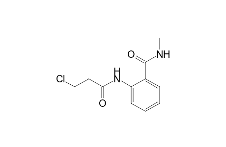 2-(3-Chloranylpropanoylamino)-N-methyl-benzamide