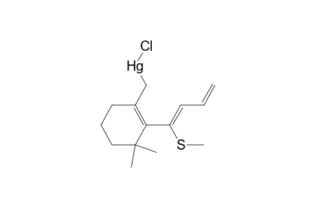 Mercury, chloro[[3,3-dimethyl-2-[1-(methylthio)-1,3-butadienyl]-1-cyclohexen-1-yl]methyl-C,S]-, (E)-