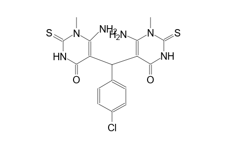 6-amino-5-[(6-amino-1-methyl-4-oxo-2-thioxo-1,2,3,4-tetrahydro-5-pyrimidinyl)(4-chlorophenyl)methyl]-1-methyl-2-thioxo-2,3-dihydro-4(1H)-pyrimidinone
