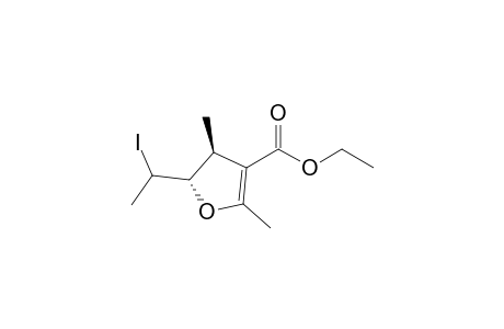 trans-5-(1-iodoethyl)-2,4-dimethyl-4,5-dihydro-furan-3-carboxylic acid ethyl ester