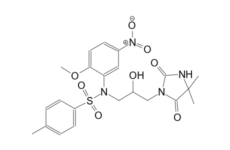 benzenesulfonamide, N-[3-(4,4-dimethyl-2,5-dioxo-1-imidazolidinyl)-2-hydroxypropyl]-N-(2-methoxy-5-nitrophenyl)-4-methyl-