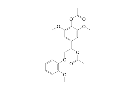 DIACETATE-OF-1-(4-HYDROXY-3,5-DIMETHOXYPHENYL)-2-(2'-METHOXYPHENOXY)-1-ETHANOL