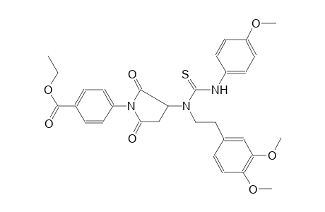 benzoic acid, 4-[3-[[2-(3,4-dimethoxyphenyl)ethyl][[(4-methoxyphenyl)amino]carbonothioyl]amino]-2,5-dioxo-1-pyrrolidinyl]-, ethyl ester
