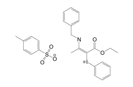 Ethyl E-2-phenyliodonio-3-benzylaminocrotonate tosylate