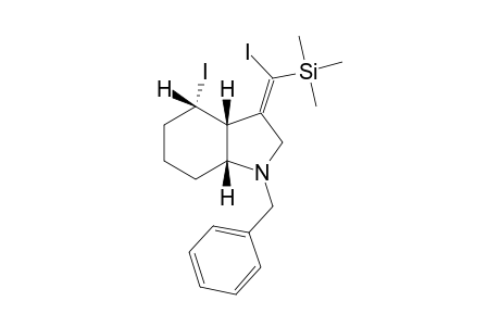 (3aR*,4S*,7aR*)-1-Benzyl-4-iodo-3-((Z)-iodo(trimethylsilyl)methyleneperhydroindole