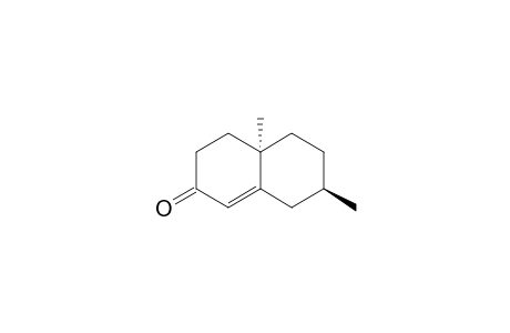 2(3H)-Naphthalenone, 4,4a,5,6,7,8-hexahydro-4a,7-dimethyl-, trans-(.+-.)-