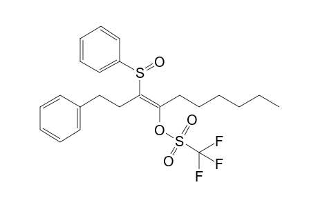 1-Phenyl-3-(phenylsulfinyl)-4-(trifluoromethanesulfonyloxy)-3-decene
