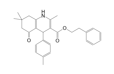 3-quinolinecarboxylic acid, 1,4,5,6,7,8-hexahydro-2,7,7-trimethyl-4-(4-methylphenyl)-5-oxo-, 2-phenylethyl ester