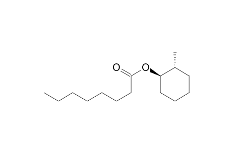 Octanoic acid, 2-methylcyclohexyl ester, trans-