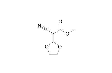 2-cyano-2-(1,3-dioxolan-2-ylidene)acetic acid methyl ester