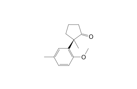 (R)-2-(2-methoxy-5-methylphenyl)-2-methylcyclopentan-1-one