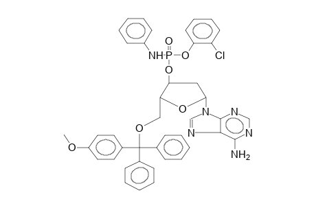 5'-METHOXYTRITYLDEOXYADENOSINE-3'-2-CHLOROPHENYL(ANILIDO)PHOSPHATE(DIASTEREOMER MIXTURE)