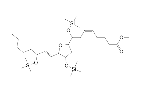 2-(1-(trimethylsiloxy)-7-(methoxycarbonyl)hepta-3(Z)-enyl)-4-(trimethylsiloxy)-5-(3-(trimethylsiloxy)-1(E)-octenyl)-1-oxacyclopentane