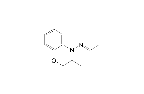 4H-1,4-Benzoxazin-4-amine, 2,3-dihydro-3-methyl-N-(1-methylethylidene)-, (.+-.)-
