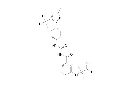 Urea, N-[4-[3-methyl-5-(trifluoromethyl)-1H-pyrazol-1-yl]phenyl]-N'-[3-(1,1,2,2-tetrafluoroethoxy)benzoyl]-