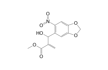 Methyl 2-[hydroxy(6-nitro-1,3-benzodioxol-5-yl)methyl]acrylate