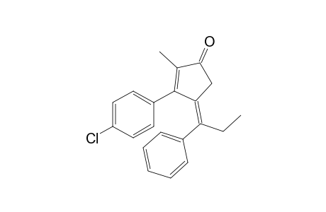 (Z)-3-(4-chlorophenyl)-2-methyl-4-(1-phenylpropylidene)cyclopent-2-enone