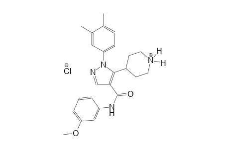 piperidinium, 4-[1-(3,4-dimethylphenyl)-4-[[(3-methoxyphenyl)amino]carbonyl]-1H-pyrazol-5-yl]-, chloride