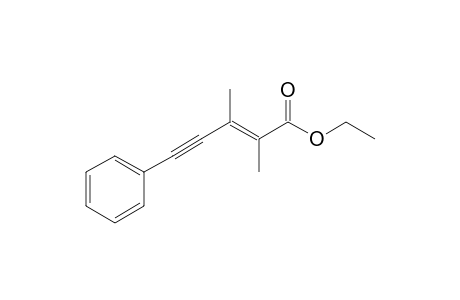 Ethyl (E)-2-methyl-3-phenylethynyl-2-butenoate