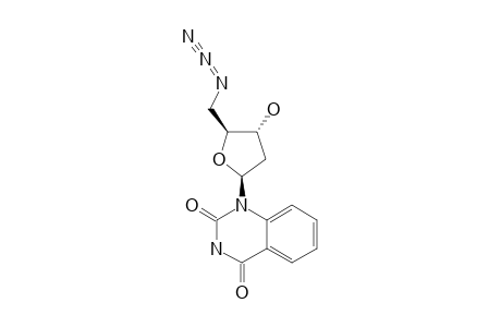 1-(5-AZIDO-2,5-DIDEOXY-beta-D-ERYTHRO-PENTO-FURANOSYL)-QUINAZOLINE-2,4-(1H,3H)-DIONE