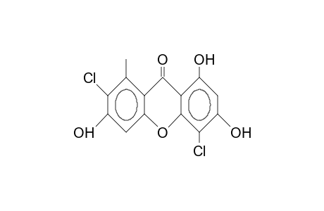 9H-Xanthen-9-one, 2,5-dichloro-3,6,8-trihydroxy-1-methyl-