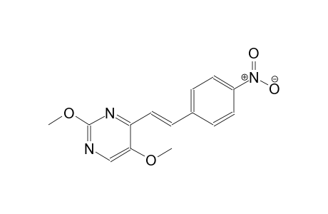 2,5-Dimethoxy-4-[2-(4-nitrophenyl)ethenyl]pyrimidine