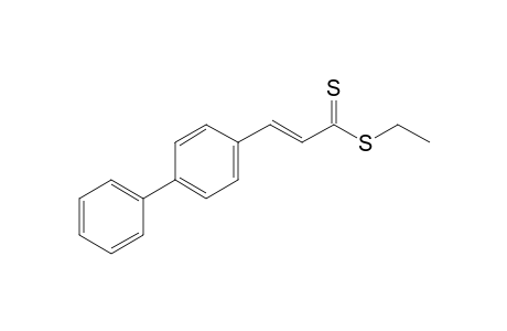 Ethyl (E)- 3-(4-biphenylyl)propenedithioate