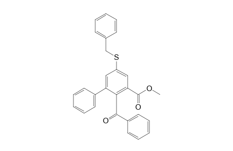 2-Benzoyl-3-phenyl-5-(phenylmethylthio)benzoic acid methyl ester